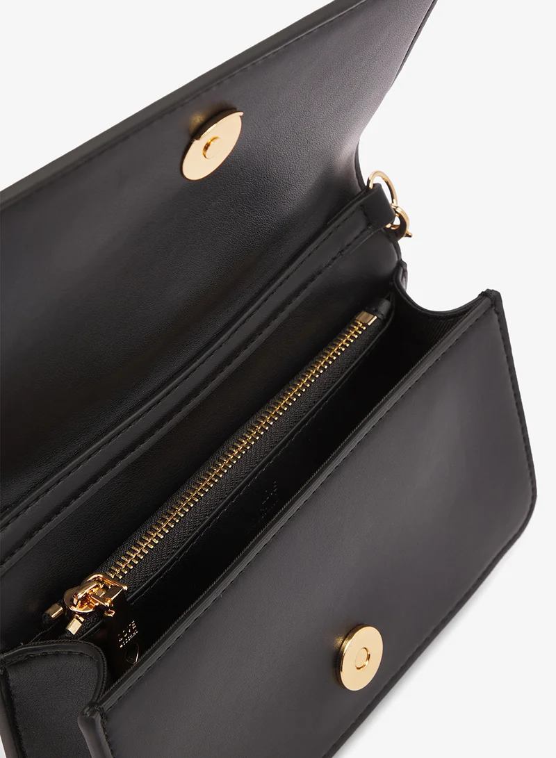 Love Moschino Embossed Q PU Crossbody Bag